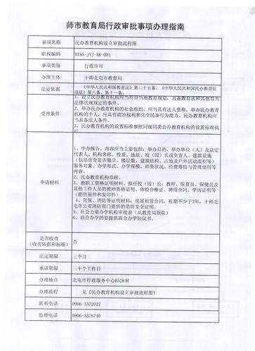 师市教育局行政审批事项办理指南