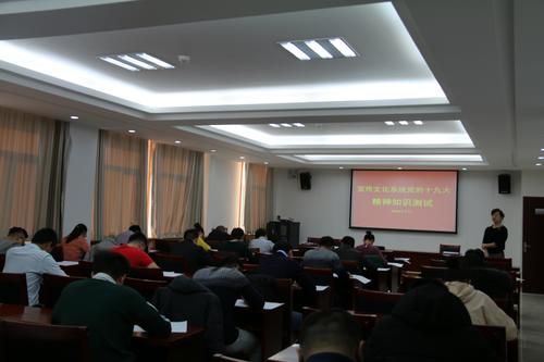 宣传文化系统党的十九大精神测试