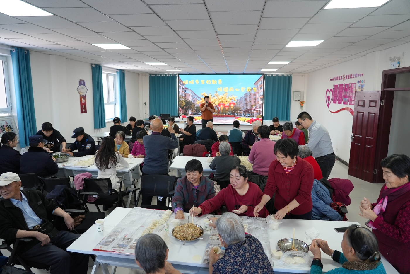 包饺子，迎冬至。谢国庆摄6