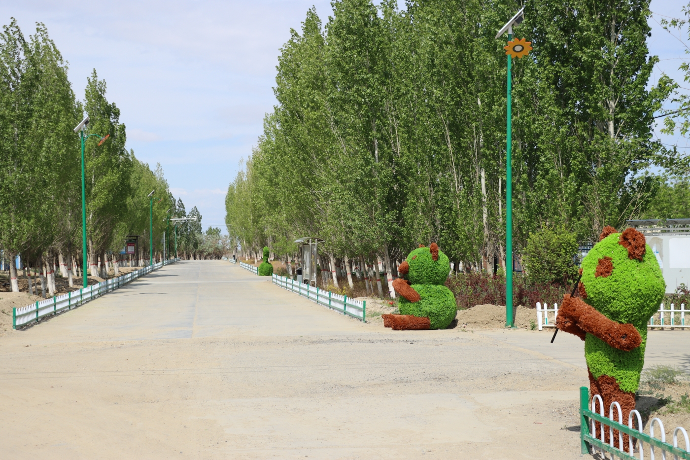 洁净优美的七连居民区道路环境。谢国庆摄（资料）